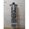 Orthodox stole and cuffs in black brocade - Priest's communion set with silver