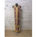 Stole and cuffs in brocade - Priest's communion set - Orthodox cloth set
