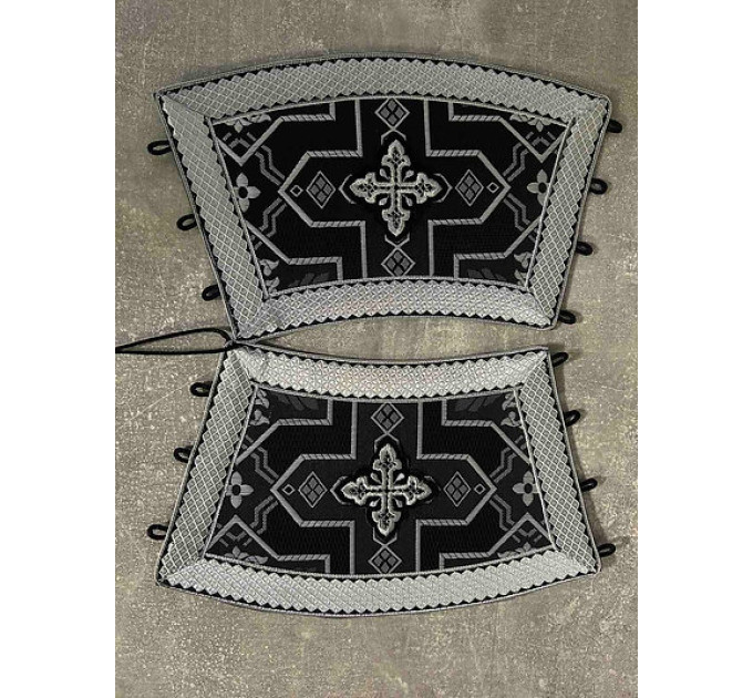 Stole and cuffs in brocade - Priest's communion set - Orthodox cloth set