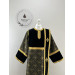 Combined velvet and brocade Protodeacon's stikharion - Deacon's alb - Orthodox Vestment - Deacon's set of vestments - Stikharion