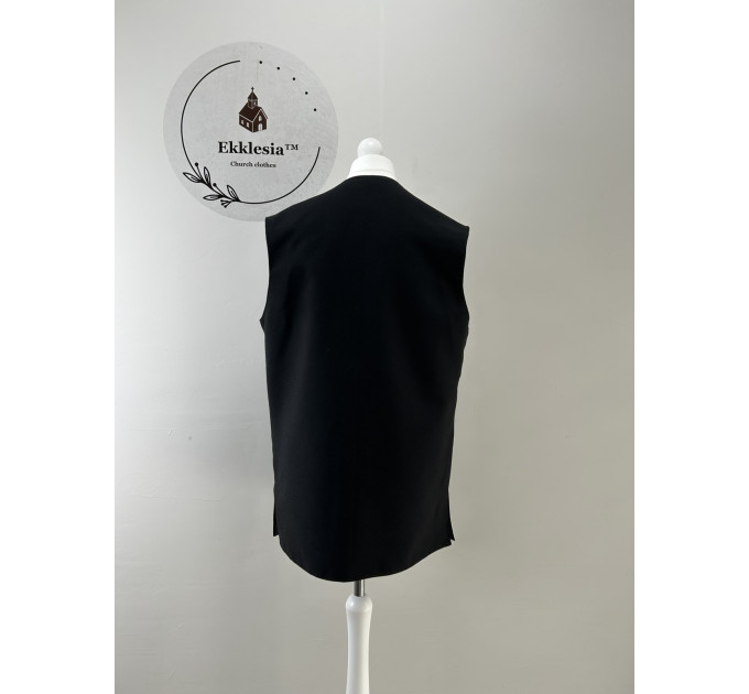 Winter Vest with pockets - Waistcoat in wool - Warming vest for cold season