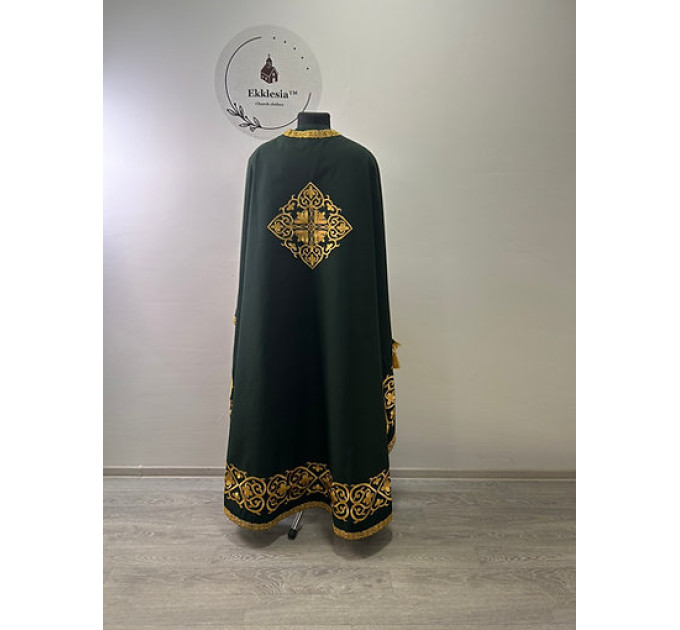 Embroidered priest vestment - Liturgical priest vestment with embroidery