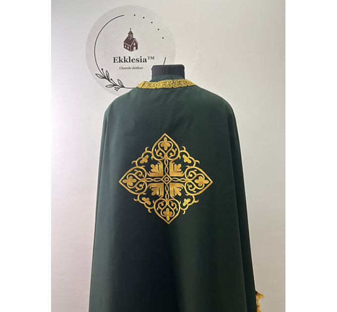 Embroidered priest vestment - Liturgical priest vestment with embroidery