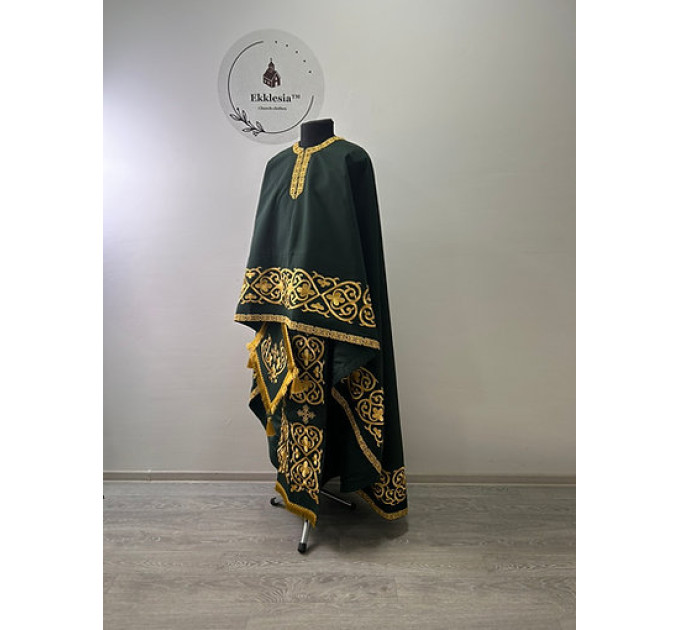Embroidered priest vestment - Liturgical priest vestment with embroidery