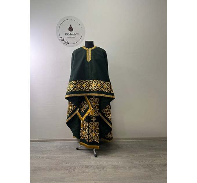 Embroidered priest vestment - Liturgical priest vestment with embroidery