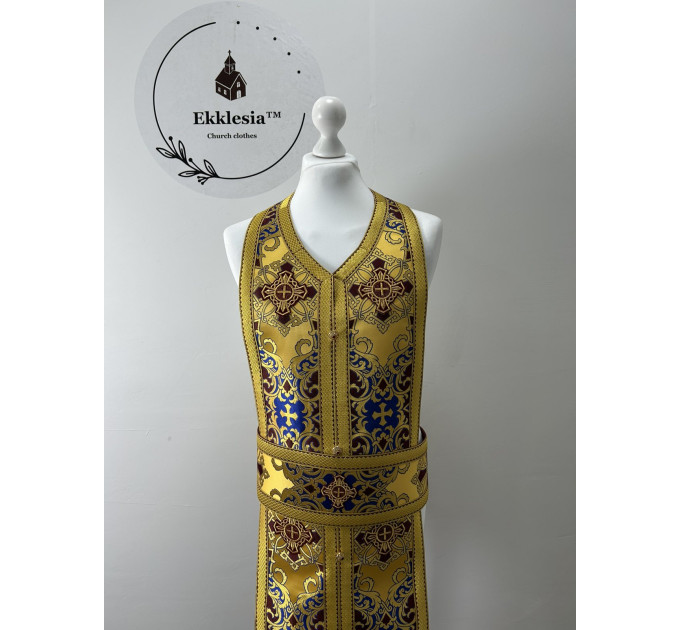 Greek style vestment for priest - Orthodox liturgical vestment in brocade
