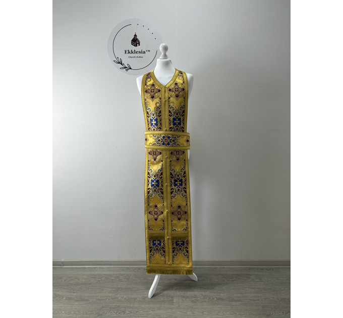 Greek style vestment for priest - Orthodox liturgical vestment in brocade