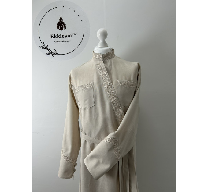 Embroidered inner cassock - Orthodox cassock - Greek-style cassock