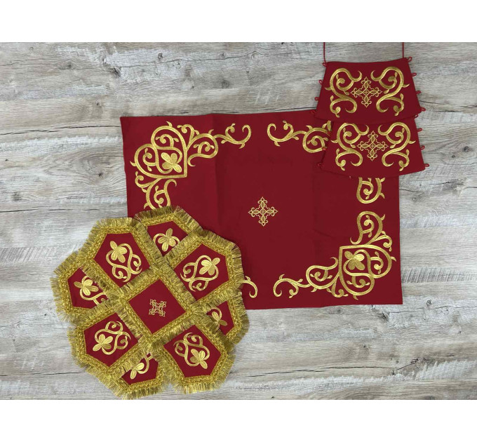 Embroidered priest vestment - Liturgical priest vestment with embroidery