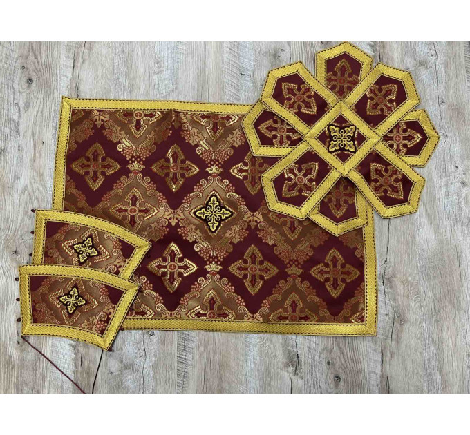 Greek-style Lent vestment for priest - Liturgical vestment set - Phelon, stole