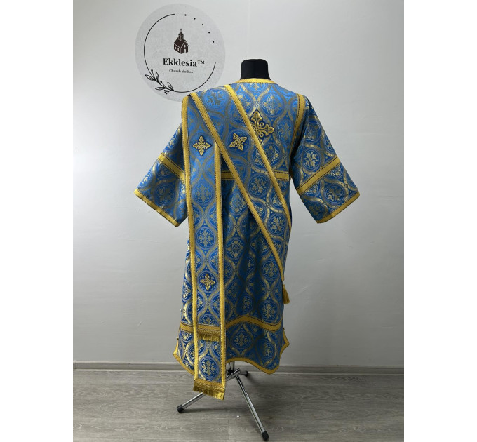 Protodeacon's sticharion - Deacon's alb in red - Orthodox Vestment - Greek style