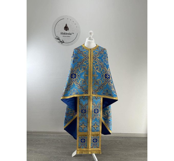 Greek style vestment for priest - Orthodox liturgical vestment in brocade