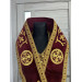 Bishop's embroidered communion set - Bishop Stole and cuffs in velvet fabric
